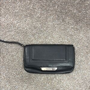 Kate Spade Black Leather Wristlet Clutch